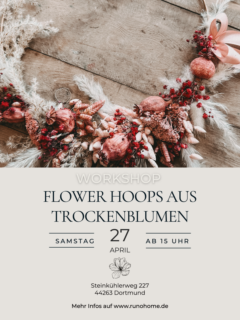 FLOWER HOOPS AUS TROCKENBLUMEN Workshop 27.04.2024